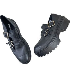 Converse Chuck Taylor All Star Lugged Heel Mary Jane Platform Shoes Size 9 NEW